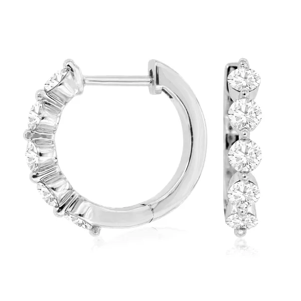 D. Geller Collection 14K Diamond Huggie Earrings D. Geller & Son Jewelers Kennesaw, GA