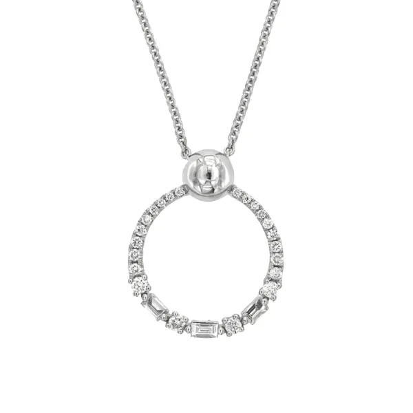 D. Geller Collection 14K Diamond Circle Necklace D. Geller & Son Jewelers Kennesaw, GA