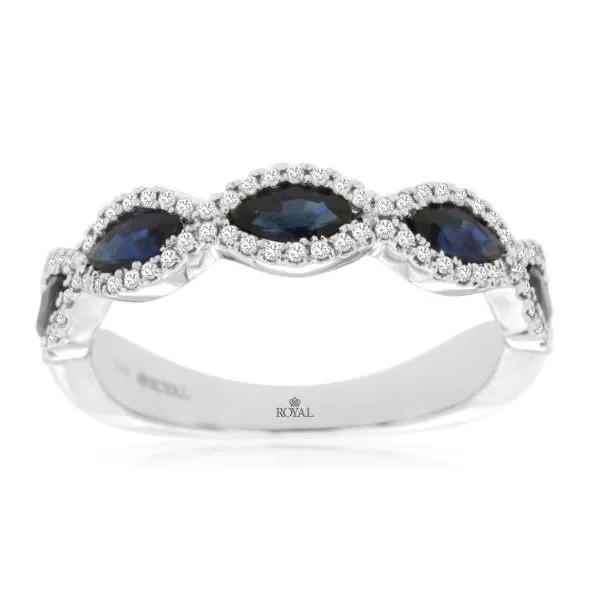 D. Geller Collection 14K Diamond and Sapphire Band D. Geller & Son Jewelers Kennesaw, GA