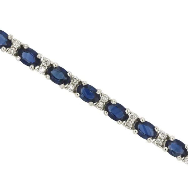 D. Geller Collection 14K Diamond and Sapphire Bracelet D. Geller & Son Jewelers Kennesaw, GA