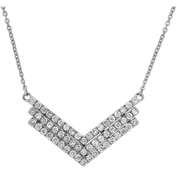 D. Gelller Collection 14K Diamond Cheveron Necklace D. Geller & Son Jewelers Kennesaw, GA