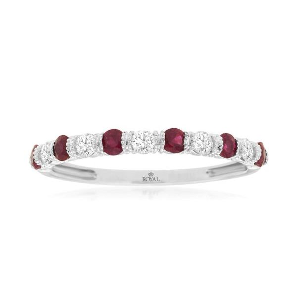 D. Geller Collection 14K Diamond and Ruby Stackable Band D. Geller & Son Jewelers Kennesaw, GA