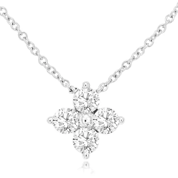 D. Geller Collection 14K Diamond Flower Necklace D. Geller & Son Jewelers Atlanta, GA