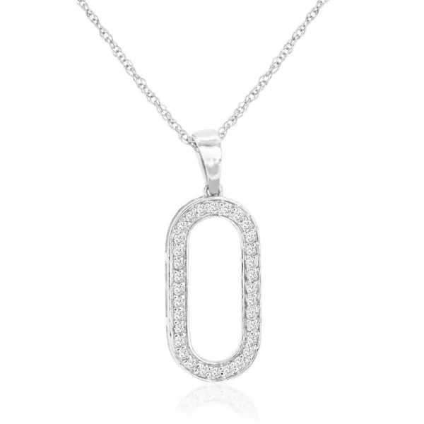 D. Geller Collection 14K Diamond Paperclip Necklace D. Geller & Son Jewelers Atlanta, GA