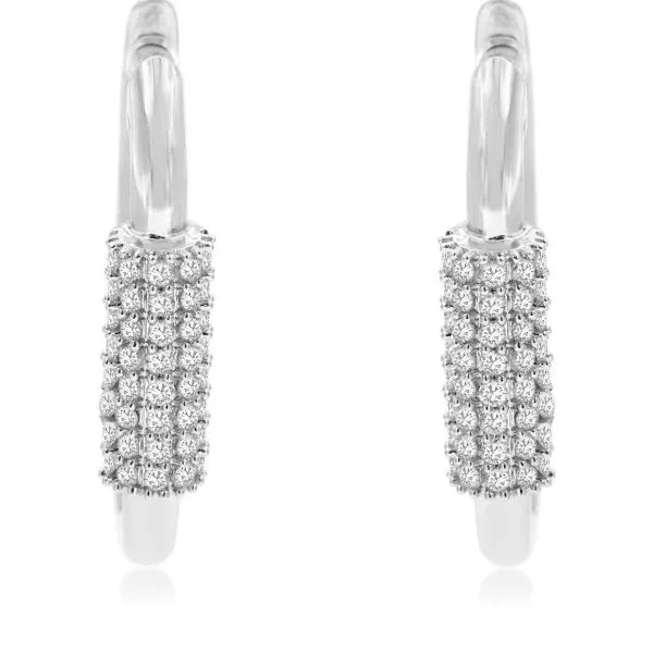 D. Geller Collection 14K Diamond Hoop Earrings D. Geller & Son Jewelers Kennesaw, GA