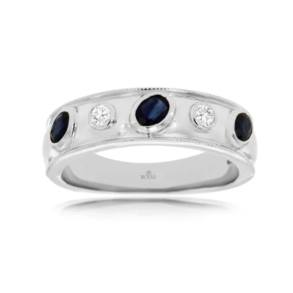 D. Geller Collection 14K Diamond and Sapphire Fashion Ring D. Geller & Son Jewelers Kennesaw, GA