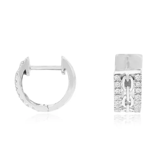 D. Geller Collection 14K Diamond Huggie Earrings D. Geller & Son Jewelers Kennesaw, GA