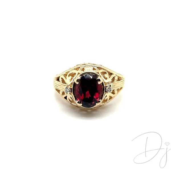 Estate Garnet Ring Diamond Jewelers Gulf Shores, AL