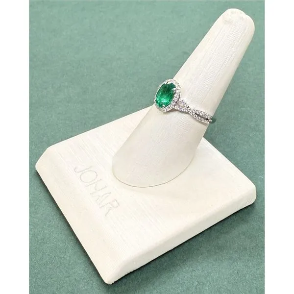 Genuine Emeralds (Zambian) Ring Image 3 Diamonds by Johar Mission Viejo, CA