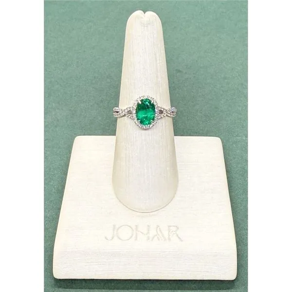 Genuine Emeralds (Zambian) Ring Diamonds by Johar Mission Viejo, CA