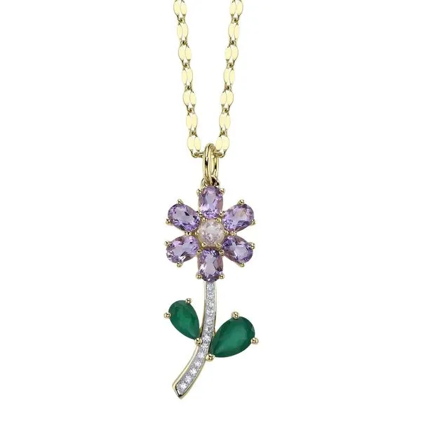 Colored Stone Necklace Diamonds by Johar Mission Viejo, CA