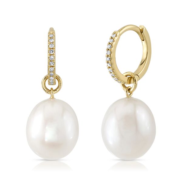 Pearl Earrings Diamonds by Johar Mission Viejo, CA