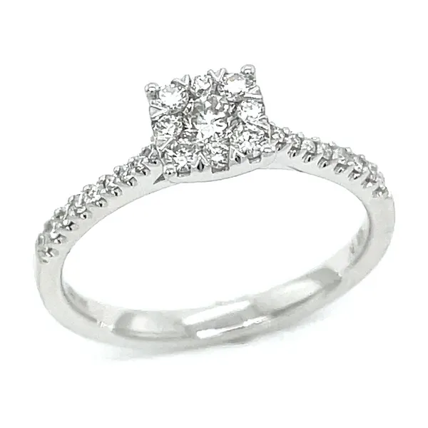 Sunbright 14KW 0.40ctw Cluster Diamond Engagement Ring Diamonds Direct St. Petersburg, FL
