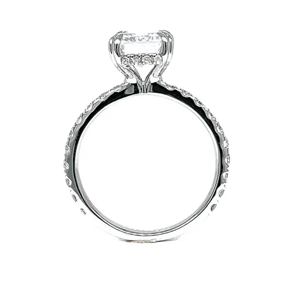 Emerald Cut 14KW 0.50ctw Diamond Semi-Mount Engagement Ring Setting Image 4 Diamonds Direct St. Petersburg, FL