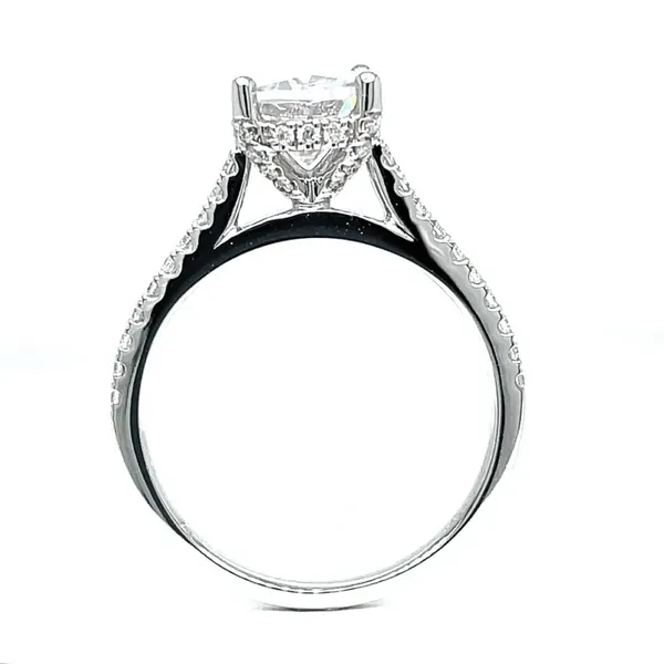Oval 14KW 0.25ctw Diamond Semi-Mount Engagement Ring Setting Image 4 Diamonds Direct St. Petersburg, FL
