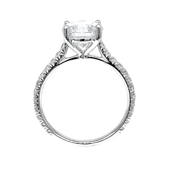 Round 14KW 0.45ctw Diamond Semi-Mount Engagement Ring Setting Image 4 Diamonds Direct St. Petersburg, FL