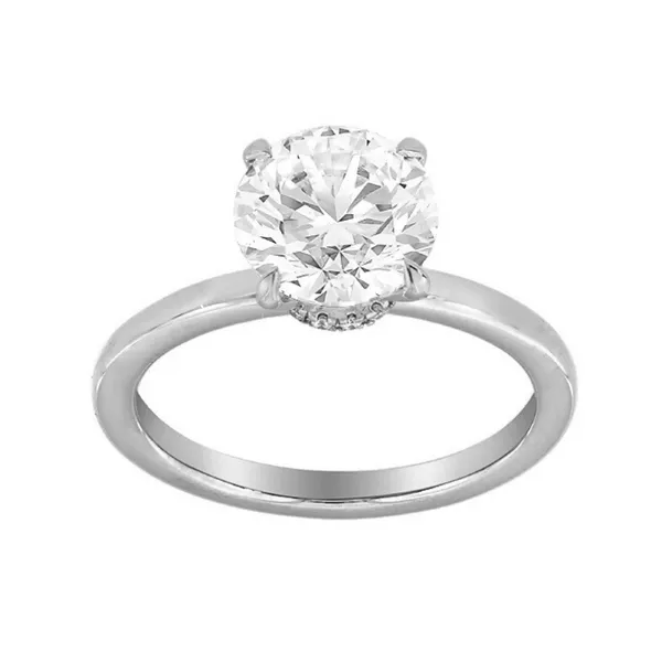 14KW 1.50ctw Lab-Grown Round Diamond Hidden Halo Solitaire Engagement Ring Diamonds Direct St. Petersburg, FL
