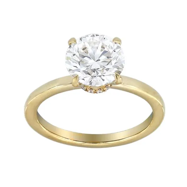 14KY 2.50ctw Lab-Grown Round Diamond Hidden Halo Solitaire Engagement Ring Diamonds Direct St. Petersburg, FL