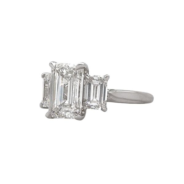 14KW 4.50ctw Emerald Cut Lab-Grown Diamond Engagement Ring Diamonds Direct St. Petersburg, FL