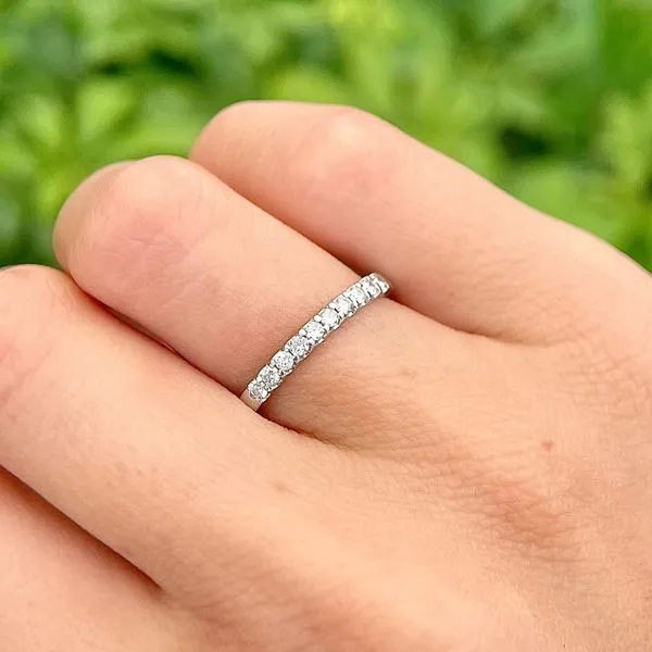 14KW 0.20ctw Petite Diamond Wedding Band Image 3 Diamonds Direct St. Petersburg, FL