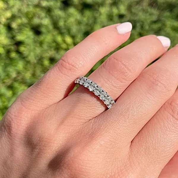 14KW 1.56ctw Oval Diamond Wedding Band Image 3 Diamonds Direct St. Petersburg, FL
