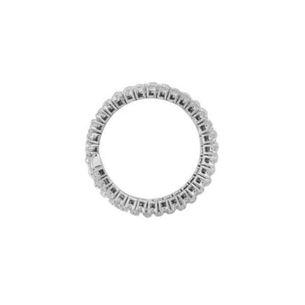 14KW 2.00ctw Emerald Cut & Round Diamond Flexi Eternity Ring Image 3 Diamonds Direct St. Petersburg, FL