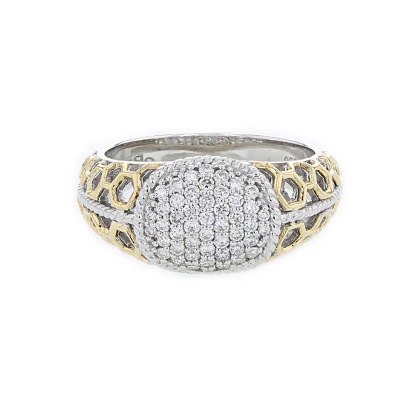PiyaRo Sterling Silver and 14KY 0.42ctw Diamond Fashion Ring Diamonds Direct St. Petersburg, FL