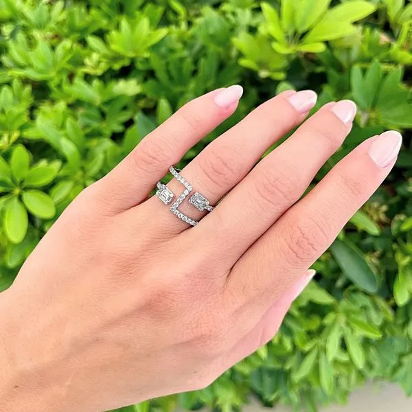 14KW 0.89ctw Baguette Diamond Fashion Ring Image 3 Diamonds Direct St. Petersburg, FL