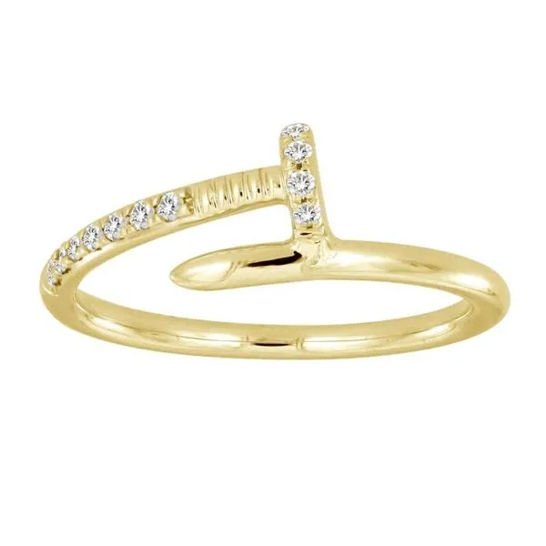 18KY 0.08ctw Diamond Fashion Nail Ring Diamonds Direct St. Petersburg, FL