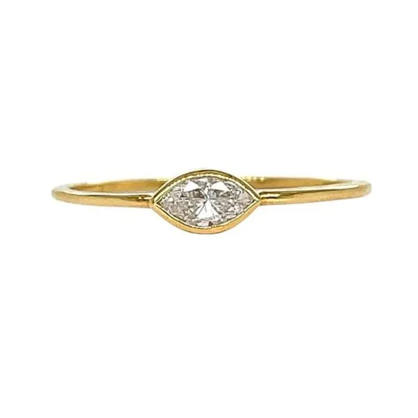 1988 Collection 18KY 0.21ctw Marquise Diamond Fashion Ring Image 2 Diamonds Direct St. Petersburg, FL