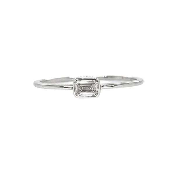 1988 Collection 18KW 0.19ctw Emerald Cut Diamond Fashion Ring Image 2 Diamonds Direct St. Petersburg, FL