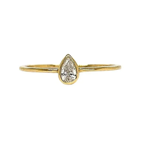 1988 Collection 18KY 0.18ctw Pear Diamond Fashion Ring Image 2 Diamonds Direct St. Petersburg, FL