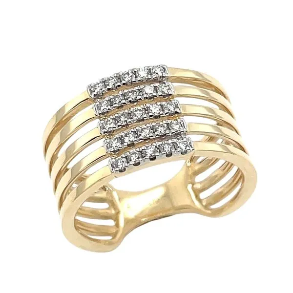 14KY 0.24ctw Wide Diamond Fashion Ring Diamonds Direct St. Petersburg, FL