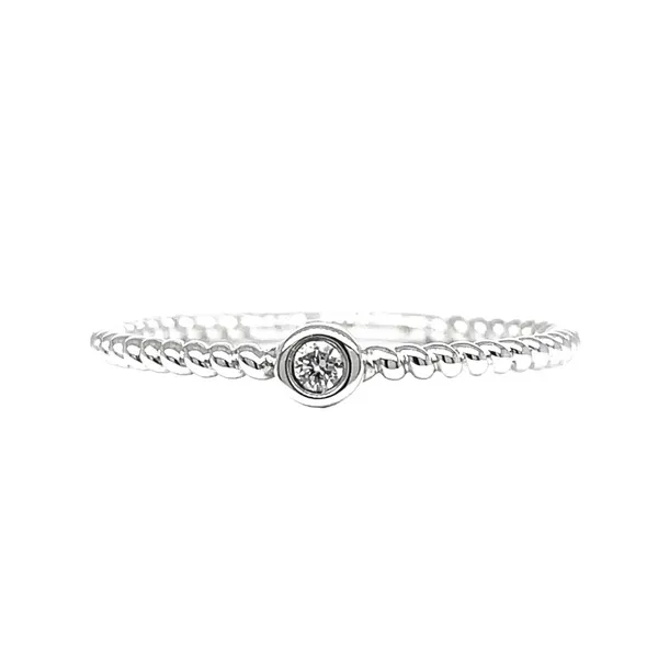 14KW 0.03ctw Diamond Stackable Band Image 2 Diamonds Direct St. Petersburg, FL