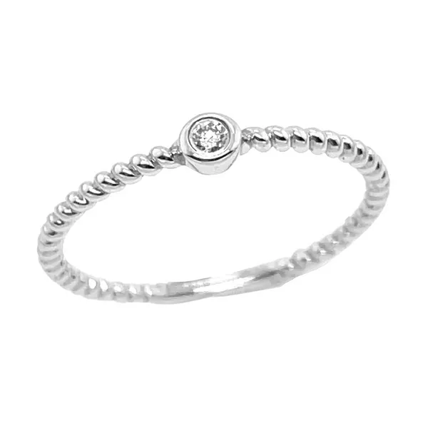 14KW 0.03ctw Diamond Stackable Band Diamonds Direct St. Petersburg, FL