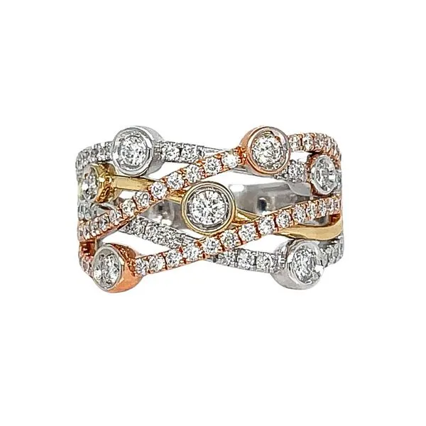 14K Two-Tone 0.88ctw Diamond Fashion Ring Diamonds Direct St. Petersburg, FL