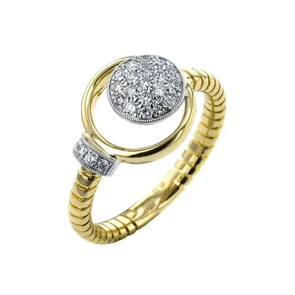 18K Two-Tone 0.22ctw Diamond Fashion Ring Diamonds Direct St. Petersburg, FL