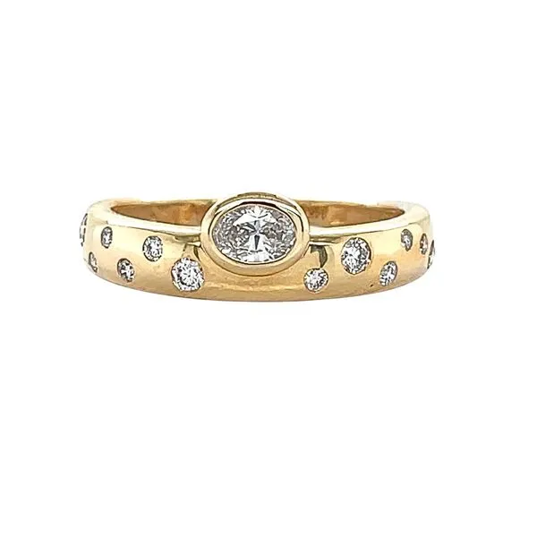 14KY 0.25ctw Oval Diamond Cigar Fashion Ring Diamonds Direct St. Petersburg, FL