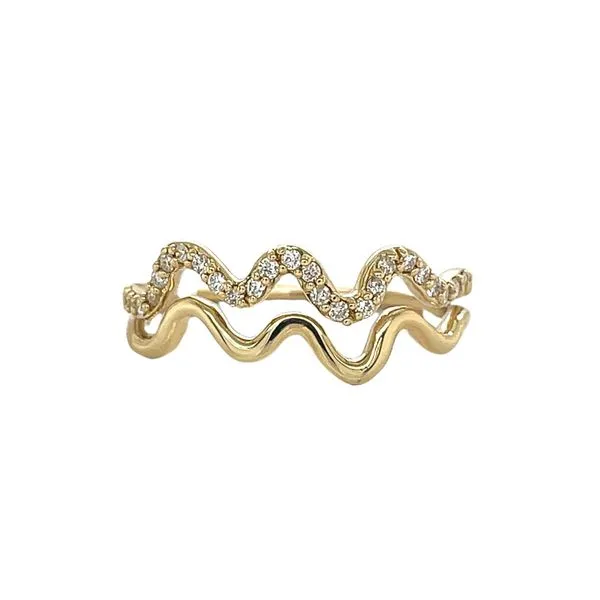 14KY 0.17ctw Diamond Double Wave Ring Diamonds Direct St. Petersburg, FL