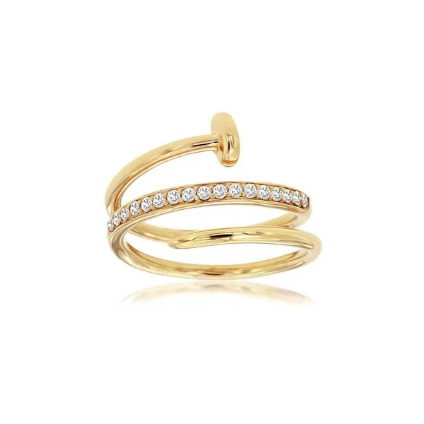 14KY 0.20ctw Diamond Nail Fashion Ring Diamonds Direct St. Petersburg, FL
