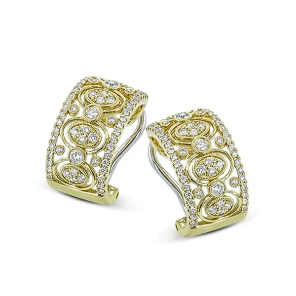 18KY 0.70ctw Diamond Fashion Earrings Diamonds Direct St. Petersburg, FL