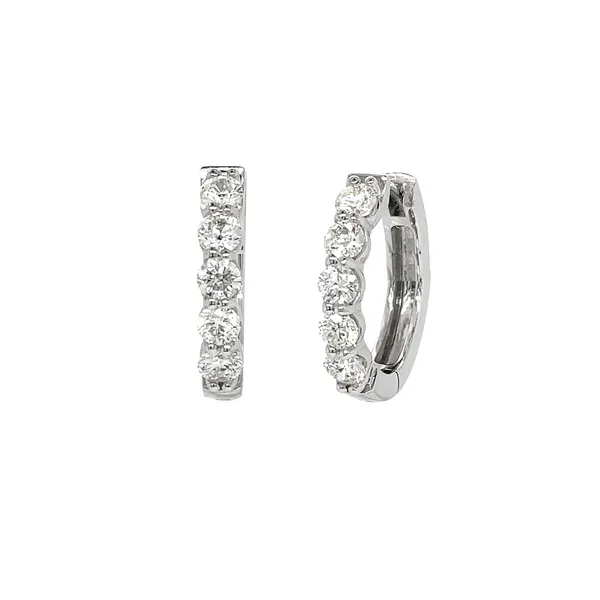 14KW 1.96ctw Diamond Hoop Earrings Diamonds Direct St. Petersburg, FL