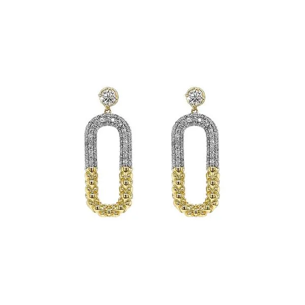 10KY 1.00ctw Diamond Dangle Fashion Earrings Diamonds Direct St. Petersburg, FL