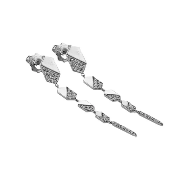 18KW 0.60ctw Diamond Fashion Earrings Diamonds Direct St. Petersburg, FL