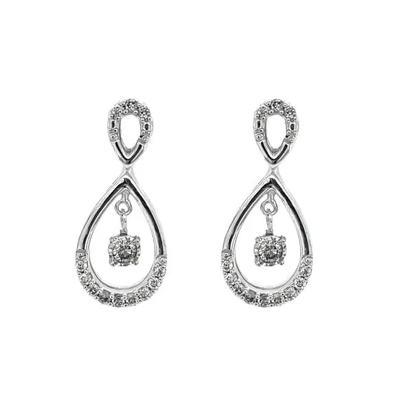 1988 Collection 10KW 0.22ctw Diamond Drop Fashion Earrings Diamonds Direct St. Petersburg, FL