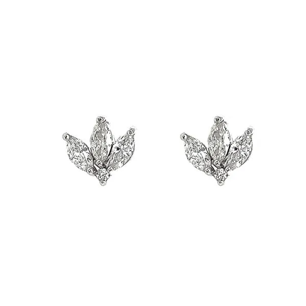 18KW 0.38ctw Diamond Stud Fashion Earrings Diamonds Direct St. Petersburg, FL