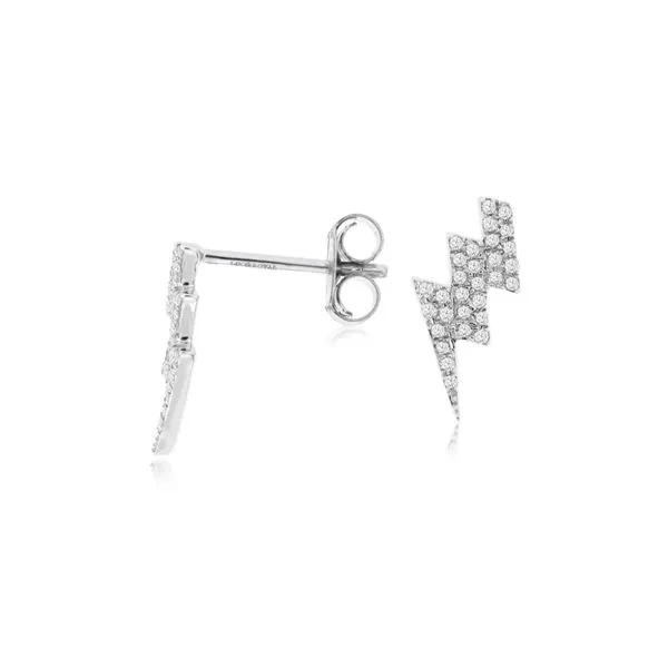 14KW 0.17ctw Diamond Lightning Earrings Diamonds Direct St. Petersburg, FL