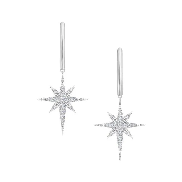 1988 Collection 18KY 0.20ctw Diamond Starburst Earrings Diamonds Direct St. Petersburg, FL