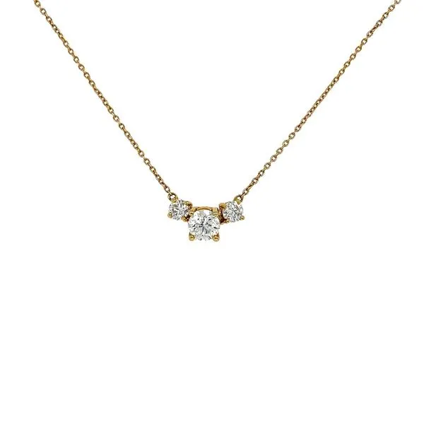 14KY 0.75ctw Three-Stone Diamond Pendant Diamonds Direct St. Petersburg, FL