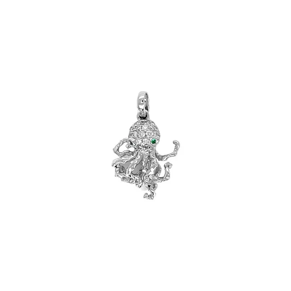 14KW 0.10ctw Diamond Octopus Pendant Diamonds Direct St. Petersburg, FL